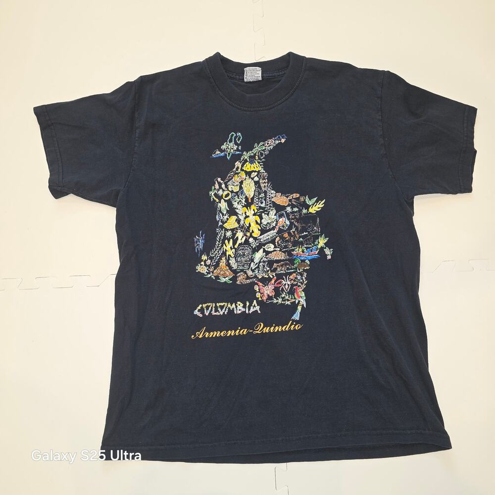 Vintage Armenia-Quindío Colombia‎ black unisex tshirt sz XL